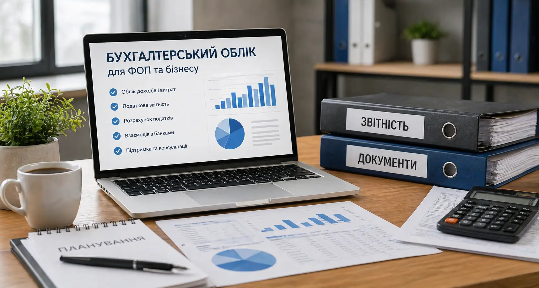 Бухгалтерський облік для ФОП та бізнесу бухгалтерські послуги